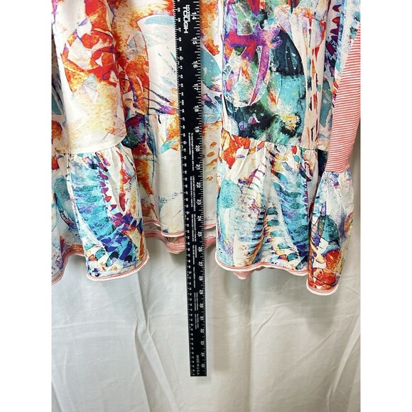 Soft‎ Surroundings Womens 1X Festival Splash Top - Picture 4 of 9